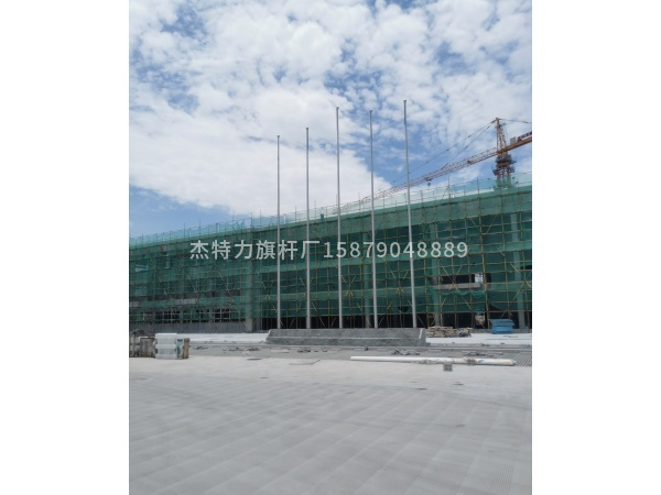 杰特力-不銹鋼錐形電動國歌音樂同步旗桿